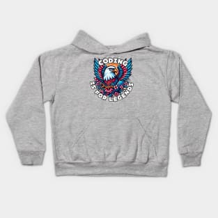 Eagle programmer Kids Hoodie